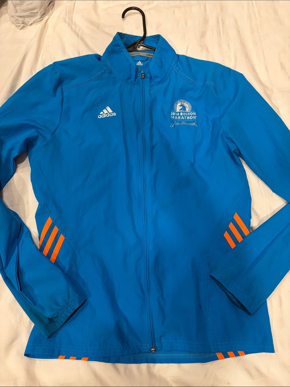adidas Blue Utility Jacket with Orange Accents
